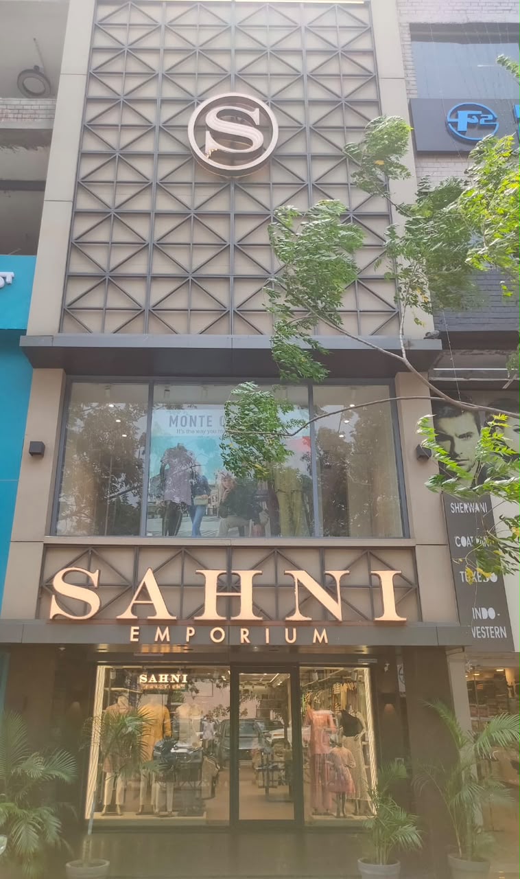 Sahni Emporium clothing store interior in Sector 37C Chandigarh